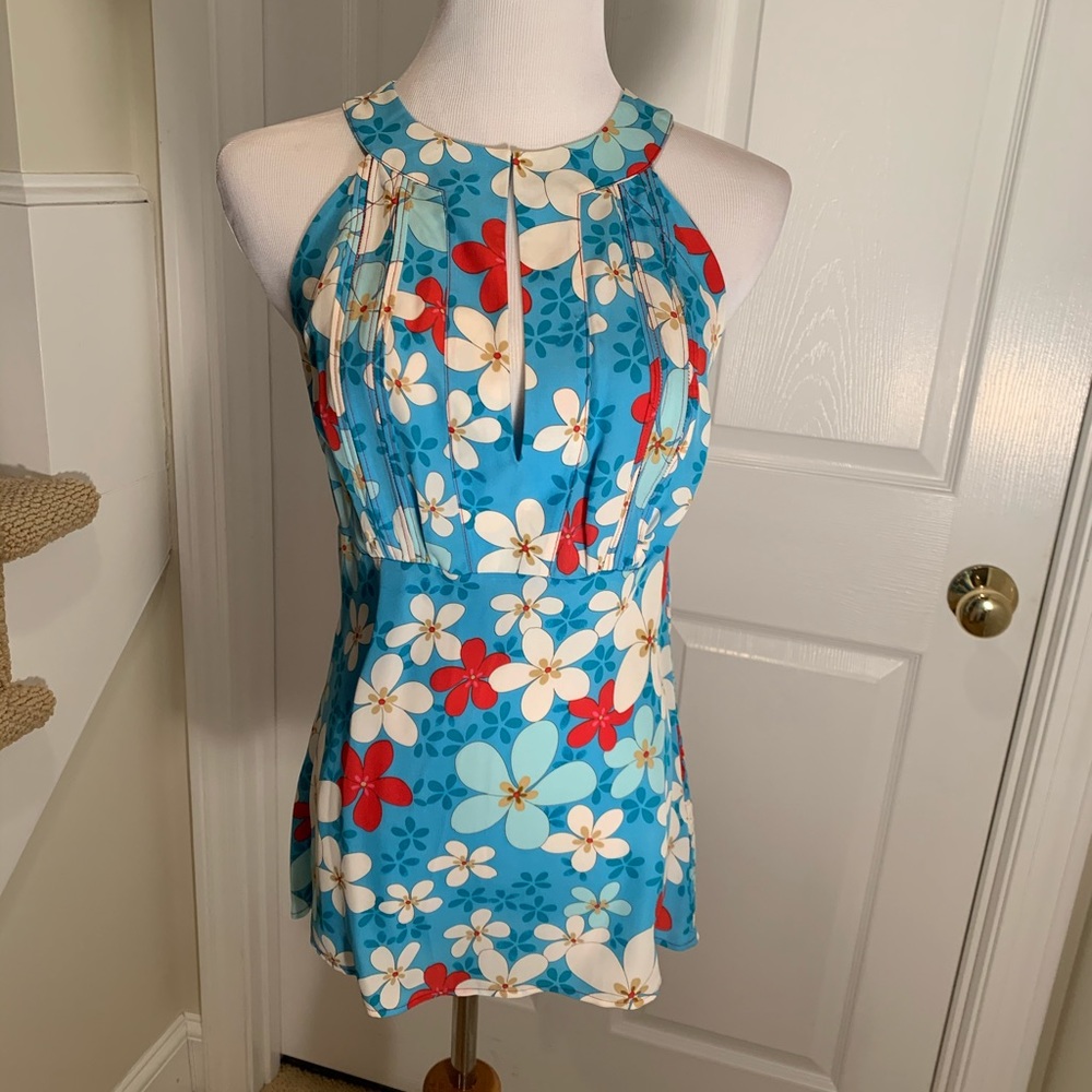 NWT, silk floral blouse